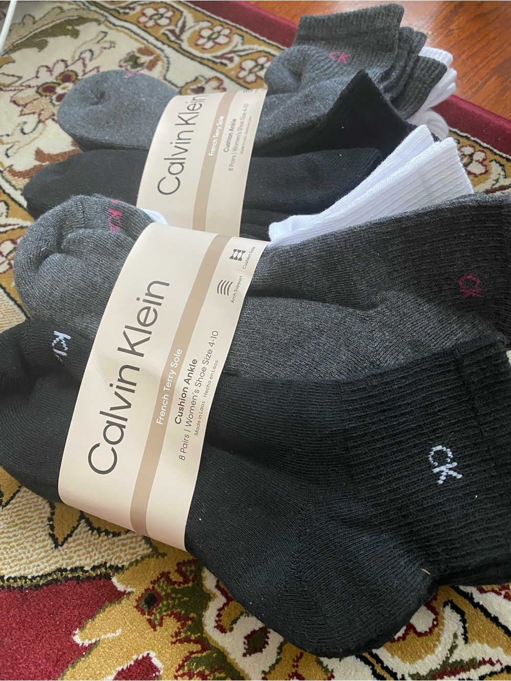Calvin Klein Men's 16packCushion Ankle Socks